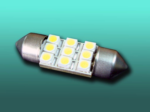 Автолампи LED Festoon T10,5x30 5000K 12V 0,65W-1бр