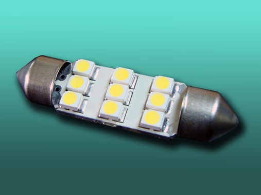 Автолампи LED Festoon T10,5x38 5000K 12V 0,65W-1бр.