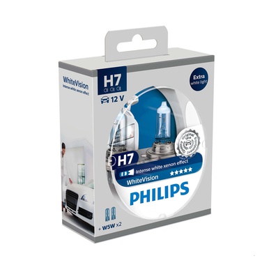 Автолампи, H7 12V 55W PX26D WhiteVision - 2бр/к-т