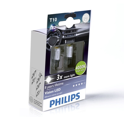 Автолампи WBT10  Vision LED 4000K 2 бр/к-т