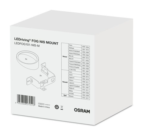 Монтажен к-т Дневни светлини Osram LEDriving FOG-Nissan, Renault, Opel
