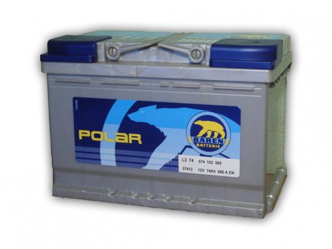Акумулатор, BAREN Polar L3, 74Ah, 680A(EN)