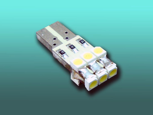 Автолампи LED WBT10 5000K 12V 0,52W, 1бр