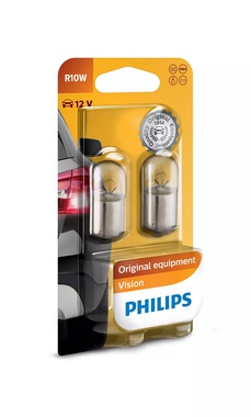 Автолампи, R10W 12V 10W BA15S - 2бр/блистер