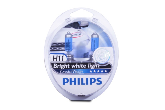 Автолампи, H11 12V 55W PGJ19-2 CristalVision-2бр/к-т