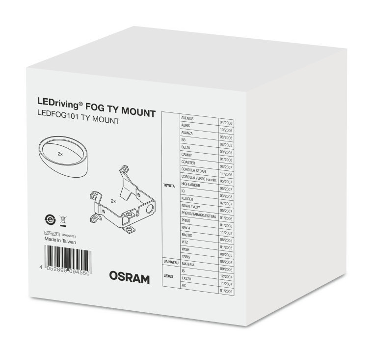 Монтажен к-т Дневни светлини Osram LEDriving FOG - Infiniti