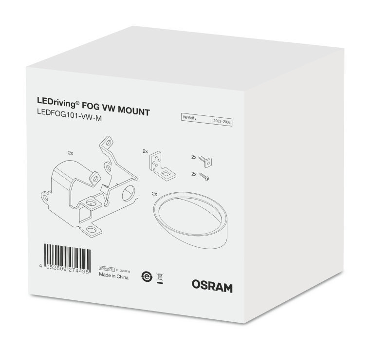 Монтажен к-т Дневни светлини Osram LEDriving FOG - VW Golf