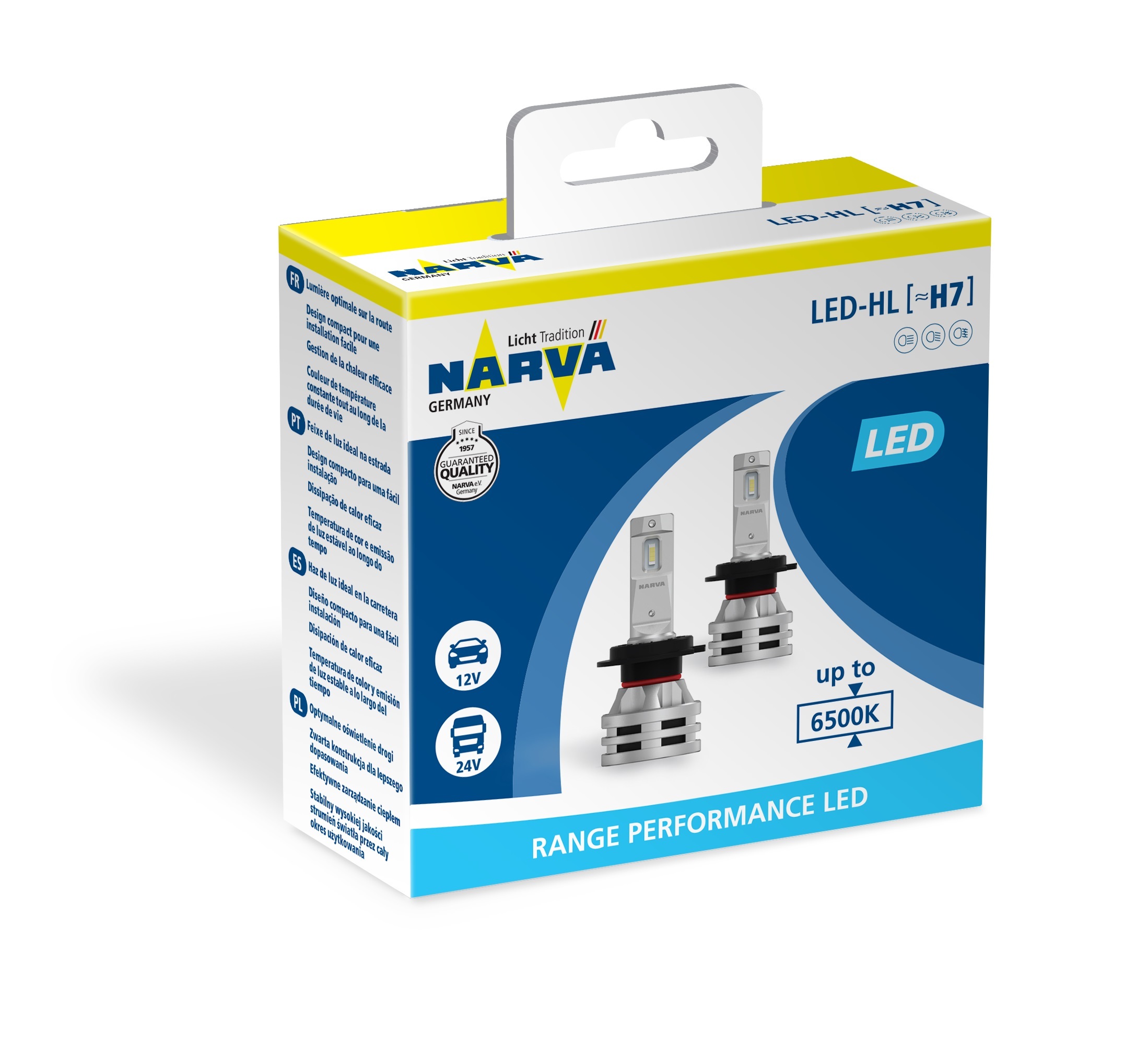 Автолампи NARVA, LED H7 RPL2